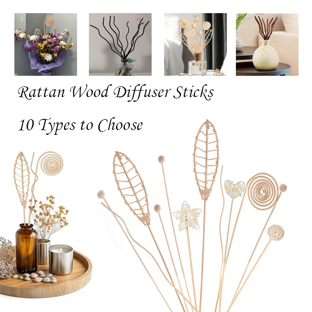 Home Fragrance Reed Diffuser Refill - 5/15 pz Ondulato Lungo Rattan Reed