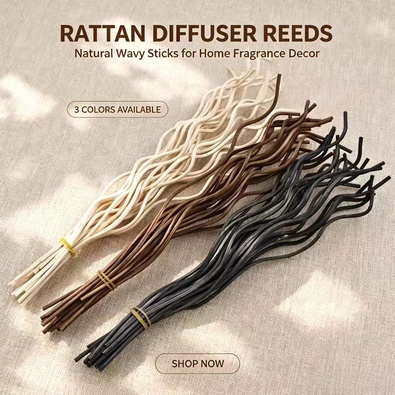 Home Fragrance Reed Diffuser Refill - 20 Pezzi Bastoncini Diffusori in Rattan