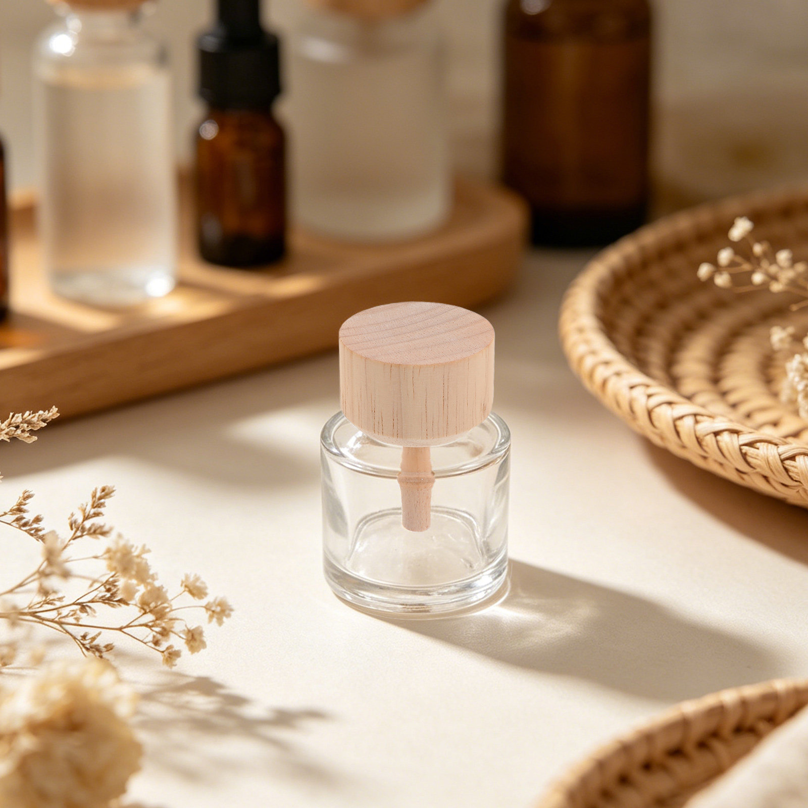 Home Fragrance Reed Diffuser Refill - 2 Pezzi di Bottiglie in Vetro
