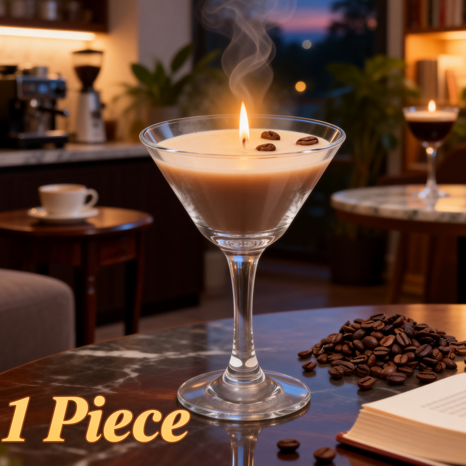 Beeswax Taper Candle - 1Pc Candele profumate Candela Espresso Martini