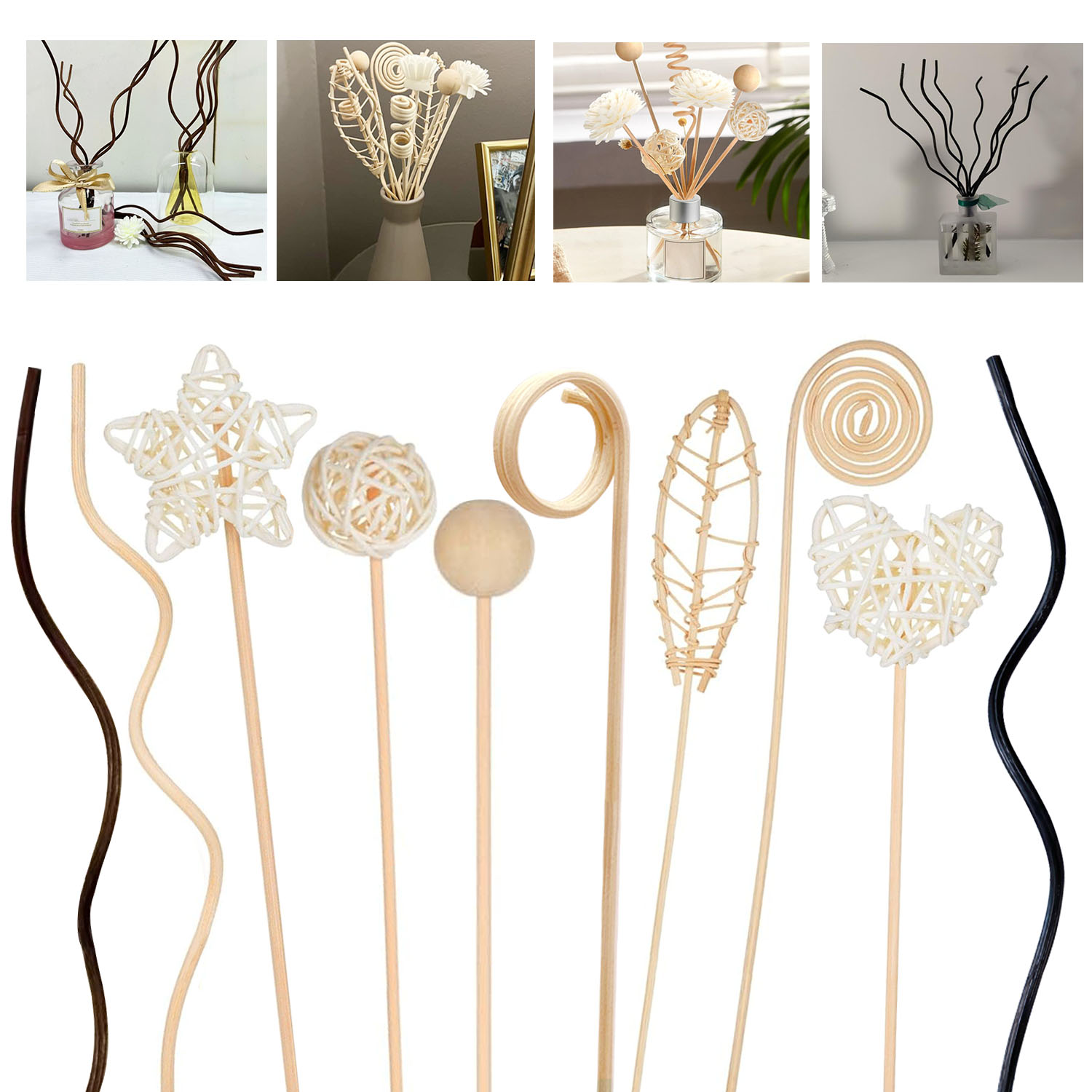 5/15 pz Ondulato Lungo Rattan  - Home Fragrance Reed Diffuser Refill recensione e prezzo