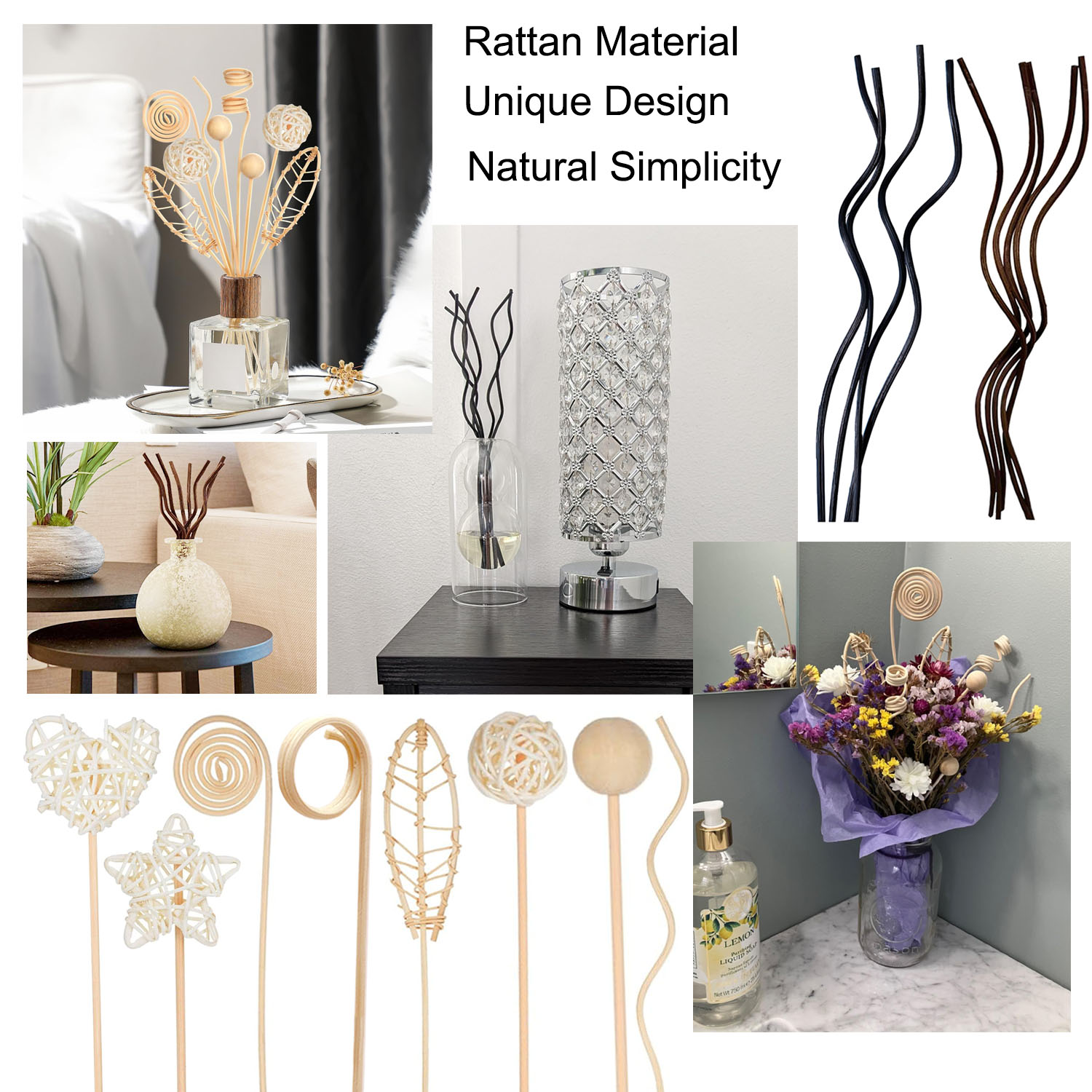 5/15 pz Ondulato Lungo Rattan  - Home Fragrance Reed Diffuser Refill recensione e prezzo