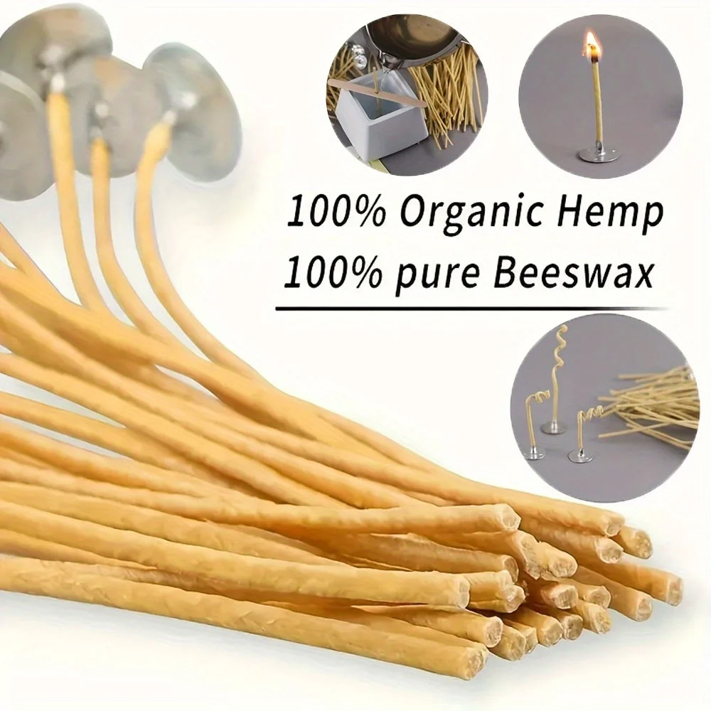 Stoppini per candele 50 pezzi  - Beeswax Taper Candle recensione e prezzo