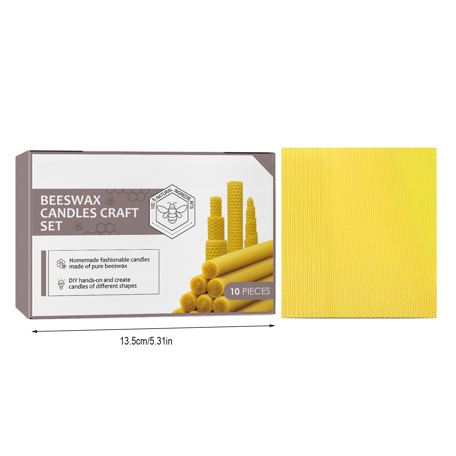 Candele a Cono in Cera d'Api A - Beeswax Taper Candle recensione e prezzo