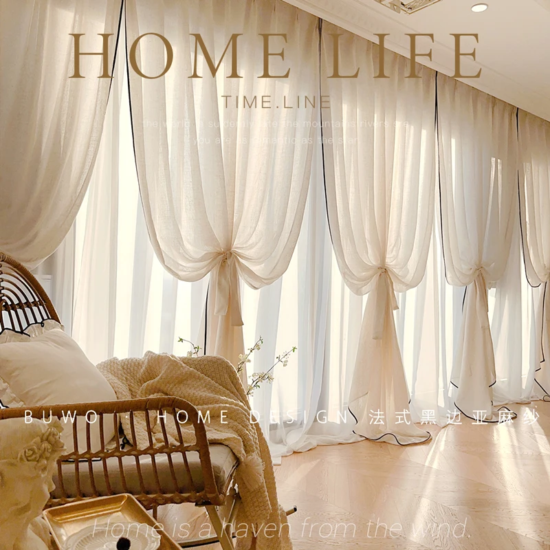 Tende in garza di lino con bor - Home Fragrance Linen recensione e prezzo