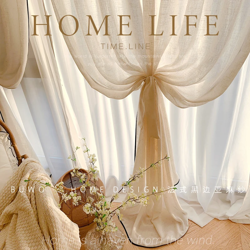 Tende in garza di lino con bor - Home Fragrance Linen recensione e prezzo